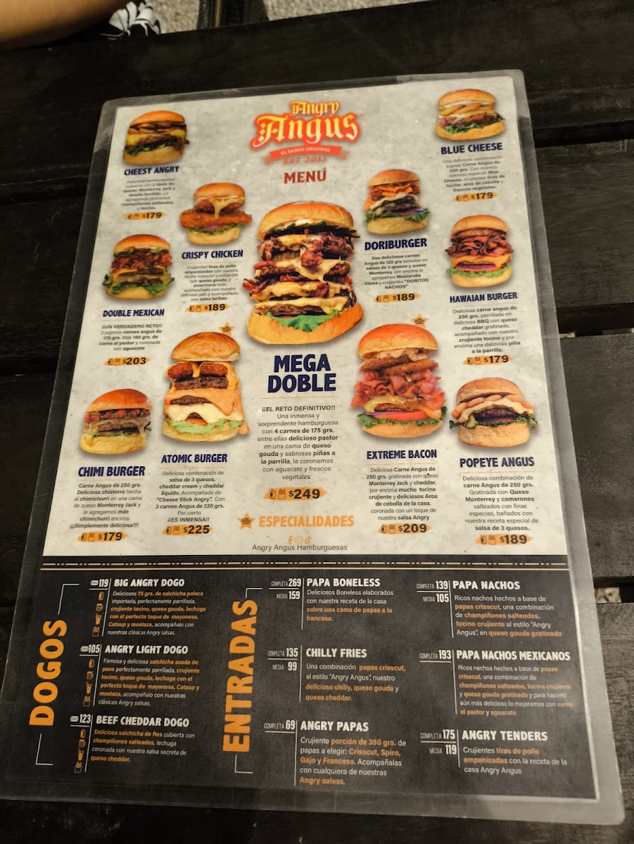 Angry Angus Menu - Image 5